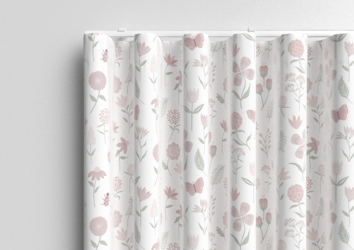 Floral Whimsy, Blush - Made to Measure Curtains - Image 13